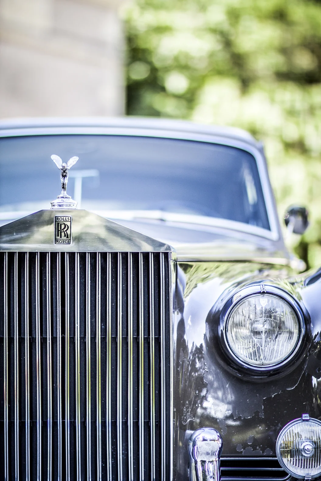 Photo detail voiture rolls royce noir blanc portrait