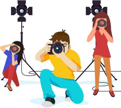 photographes appareil photo studio homme femme