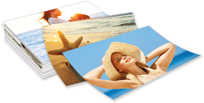 tirages photo papier femme mer chapeau